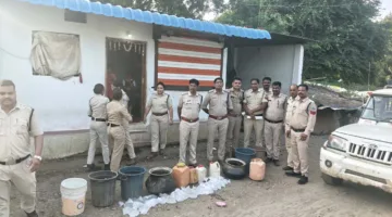 आबकारी विभाग व पुलिस की संयुक्त टीम की बड़ी कार्रवाई